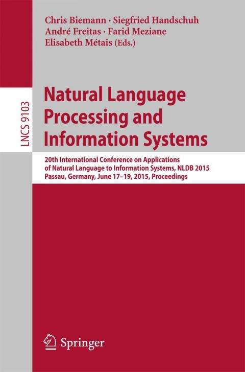 Cover image for book Natural Language Processing and Information Systems