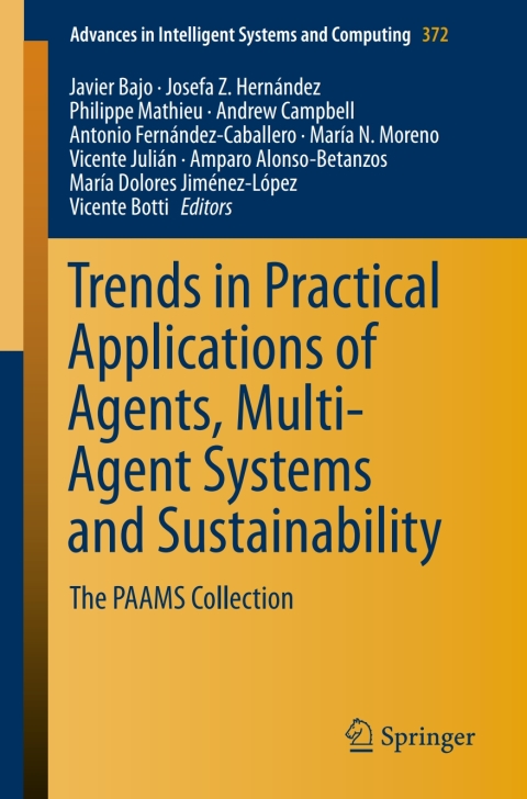 Cover image for book Trends in Practical Applications of Agents, Multi-Agent Systems and Sustainability