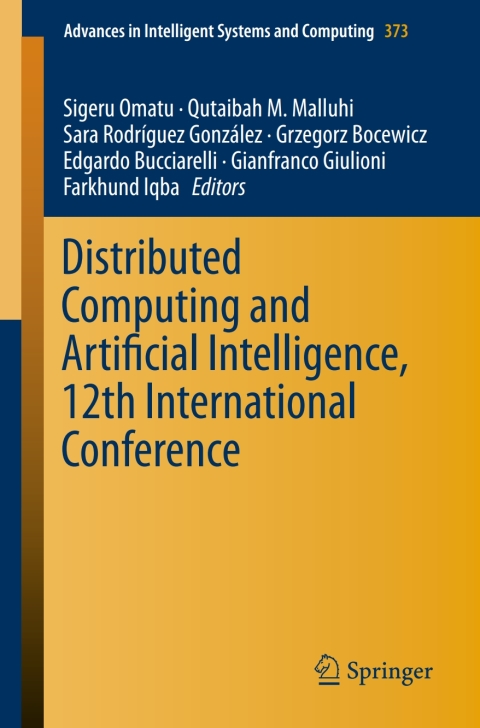 Cover image for book Distributed Computing and Artificial Intelligence, 12th International Conference