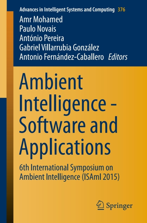 Cover image for book Ambient Intelligence - Software and Applications