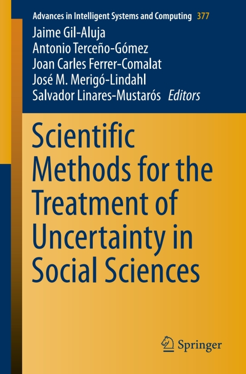 Cover image for book Scientific Methods for the Treatment of Uncertainty in Social Sciences