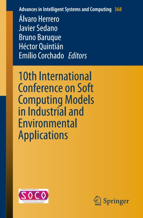 Cover image for book 10th International Conference on Soft Computing Models in Industrial and Environmental Applications