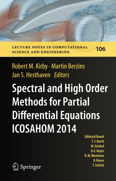 Cover image for book Spectral and High Order Methods for Partial Differential Equations ICOSAHOM 2014
