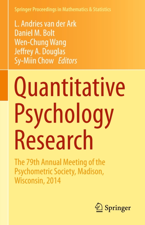 Cover image for book Quantitative Psychology Research