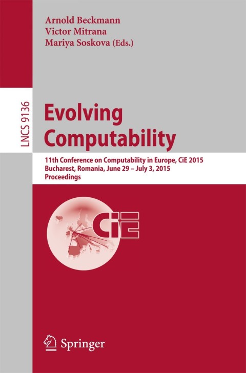 Cover image for book Evolving Computability