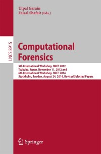 Cover image: Computational Forensics 9783319201245