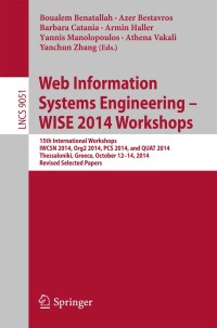 Cover image: Web Information Systems Engineering – WISE 2014 Workshops 9783319203690