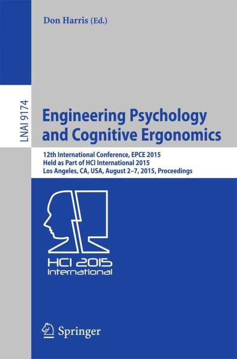Cover image for book Engineering Psychology and Cognitive Ergonomics