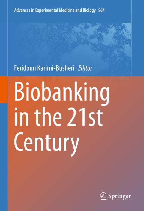 Cover image for book Biobanking in the 21st Century