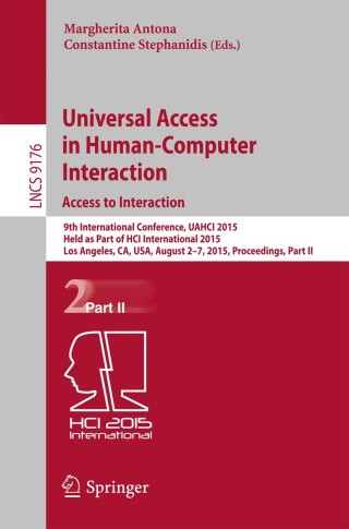 Universal Access in Human-Computer Interaction. Access to Interaction