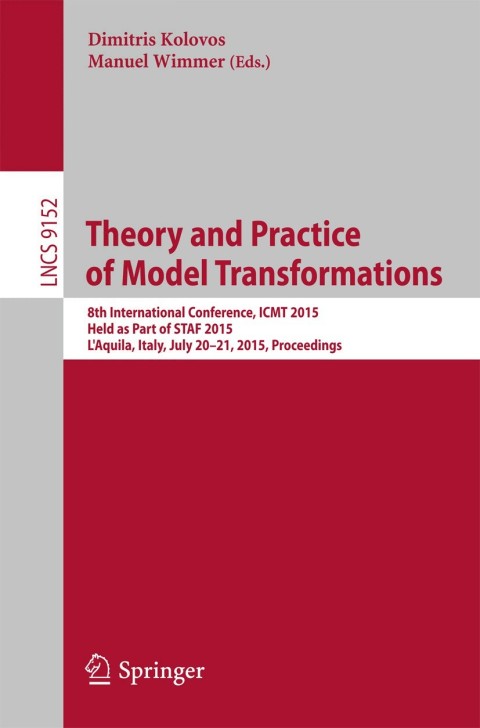 Cover image for book Theory and Practice of Model Transformations
