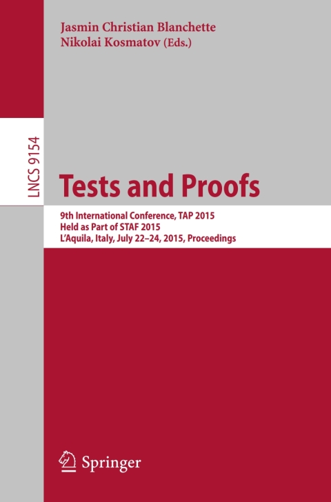 Cover image for book Tests and Proofs