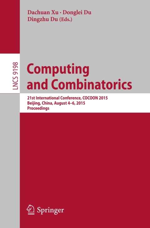 Cover image for book Computing and Combinatorics