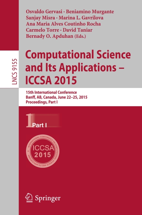 Cover image for book Computational Science and Its Applications -- ICCSA 2015