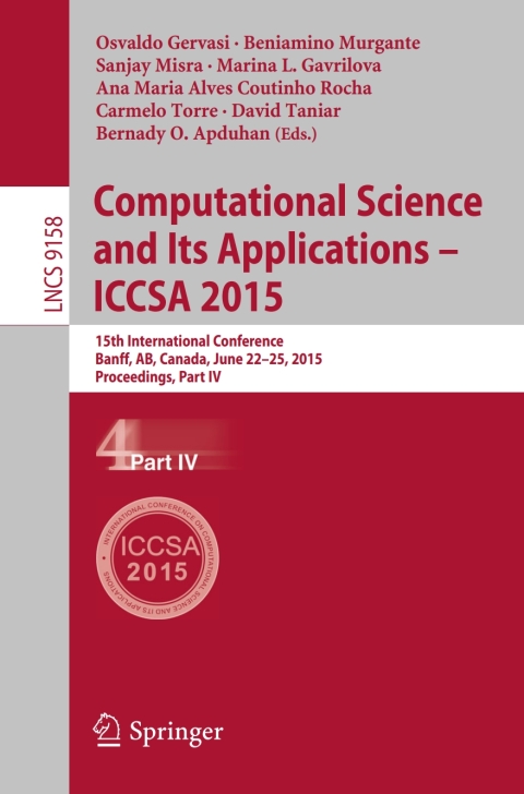 Cover image for book Computational Science and Its Applications -- ICCSA 2015