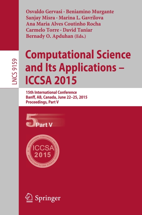 Cover image for book Computational Science and Its Applications -- ICCSA 2015