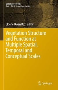 Titelbild: Vegetation Structure and Function at Multiple Spatial, Temporal and Conceptual Scales 9783319214511