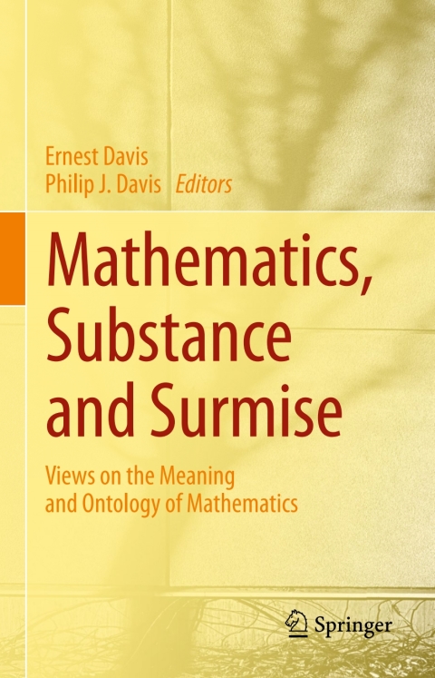 Cover image for book Mathematics, Substance and Surmise