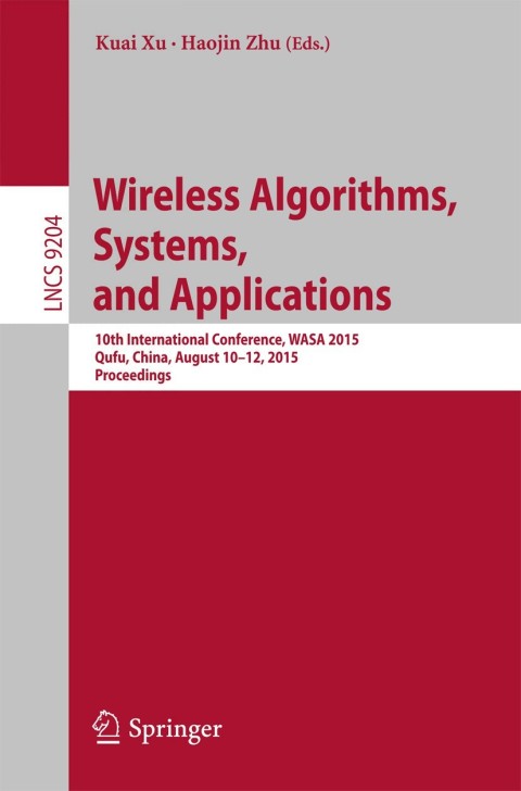Cover image for book Wireless Algorithms, Systems, and Applications