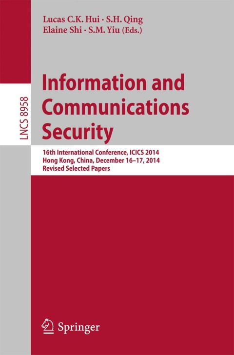 Cover image for book Information and Communications Security