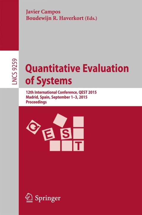 Cover image for book Quantitative Evaluation of Systems