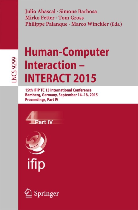 Cover image for book Human-Computer Interaction – INTERACT 2015