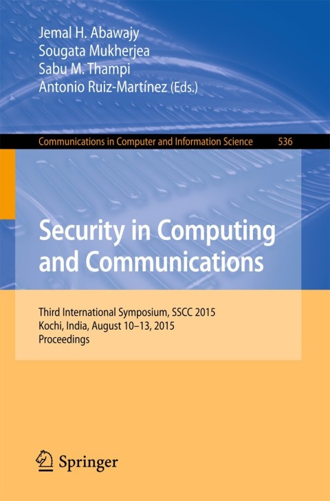 Cover image for book Security in Computing and Communications