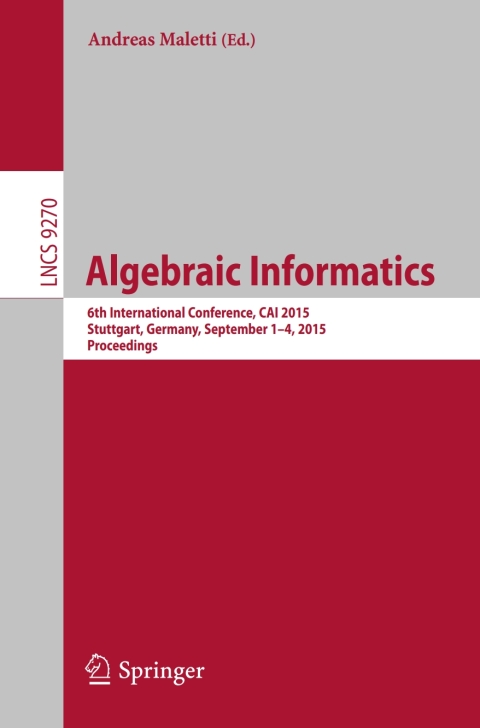 Cover image for book Algebraic Informatics