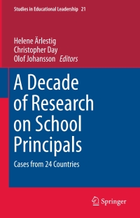 Cover image: A Decade of Research on School Principals 9783319230269
