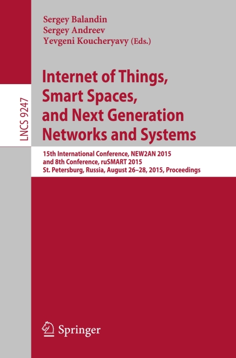 Cover image for book Internet of Things, Smart Spaces, and Next Generation Networks and Systems