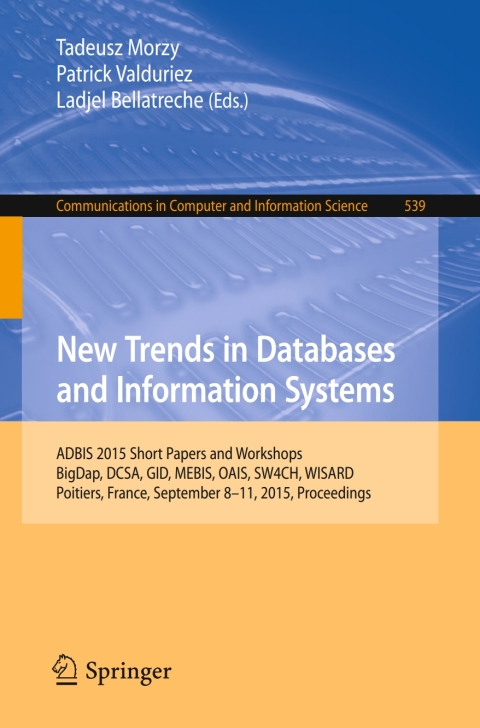 Cover image for book New Trends in Databases and Information Systems