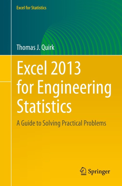 Cover image for book Excel 2013 for Engineering Statistics