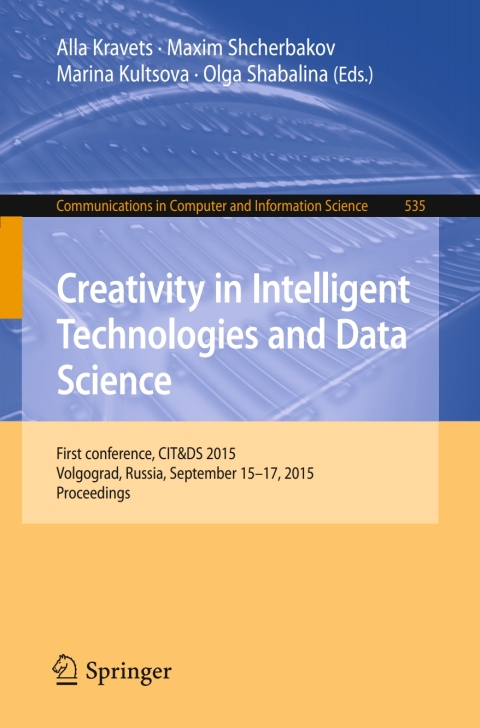 Cover image for book Creativity in Intelligent Technologies and Data Science