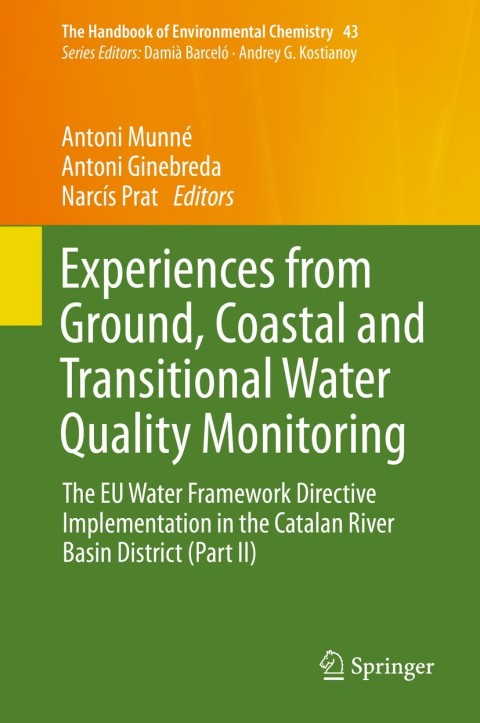 Cover image for book Experiences from Ground, Coastal and Transitional Water Quality Monitoring