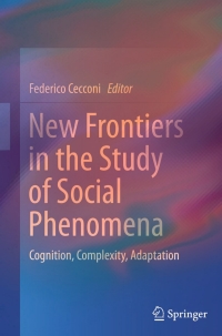 Cover image: New Frontiers in the Study of Social Phenomena 9783319239361