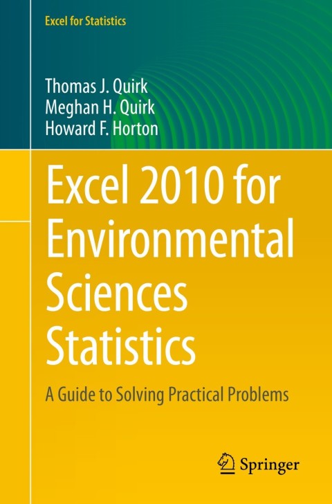Cover image for book Excel 2010 for Environmental Sciences Statistics