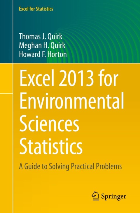 Cover image for book Excel 2013 for Environmental Sciences Statistics