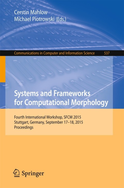 Cover image for book Systems and Frameworks for Computational Morphology