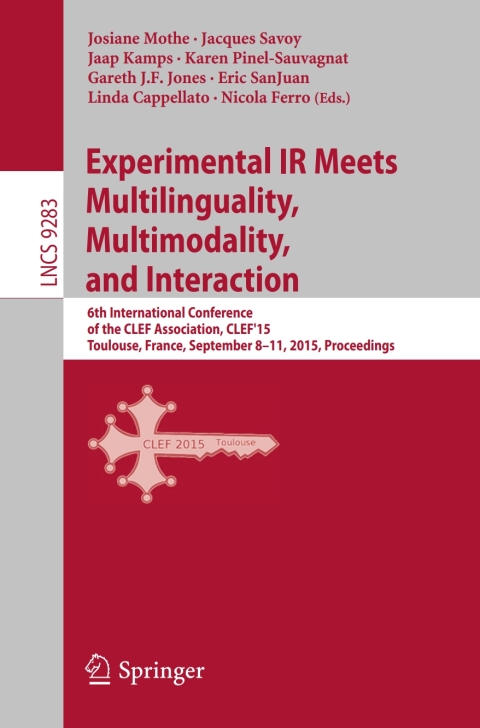 Cover image for book Experimental IR Meets Multilinguality, Multimodality, and Interaction