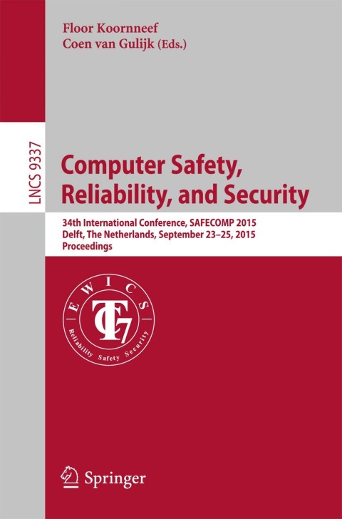 Cover image for book Computer Safety, Reliability, and Security