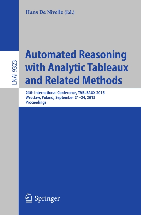 Cover image for book Automated Reasoning with Analytic Tableaux and Related Methods