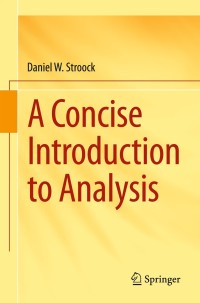 Cover image: A Concise Introduction to Analysis 9783319244679