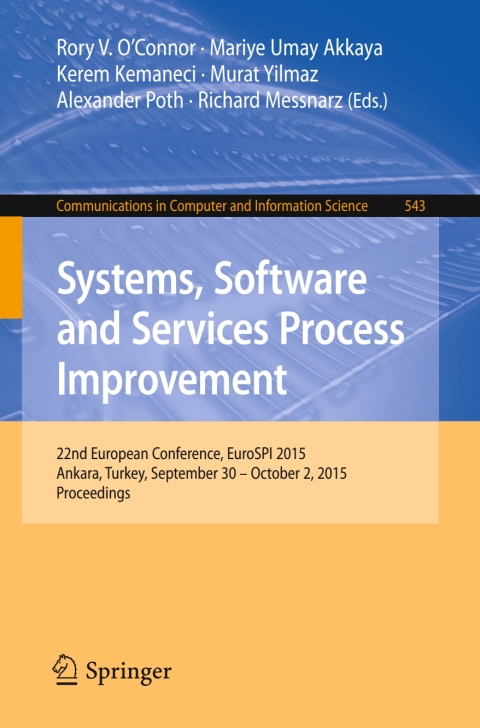 Cover image for book Systems, Software and Services Process Improvement