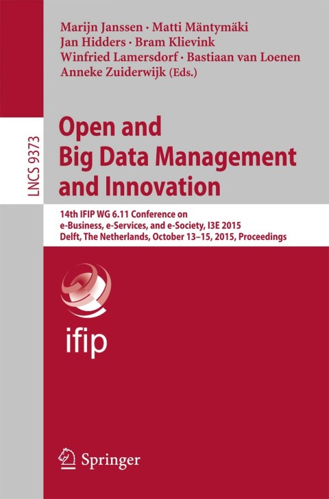 Cover image for book Open and Big Data Management and Innovation