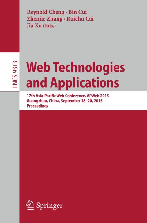Cover image for book Web Technologies and Applications