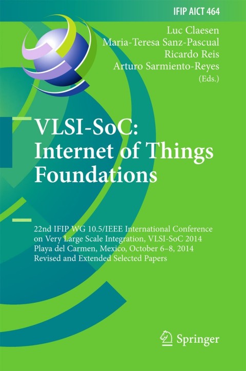 Cover image for book VLSI-SoC: Internet of Things Foundations