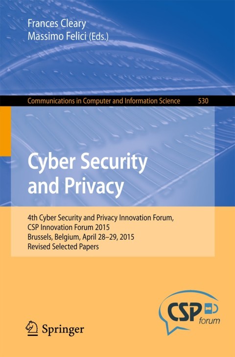 Cover image for book Cyber Security and Privacy