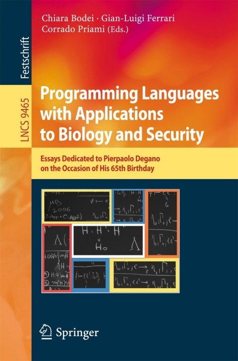 Cover image for book Programming Languages with Applications to Biology and Security