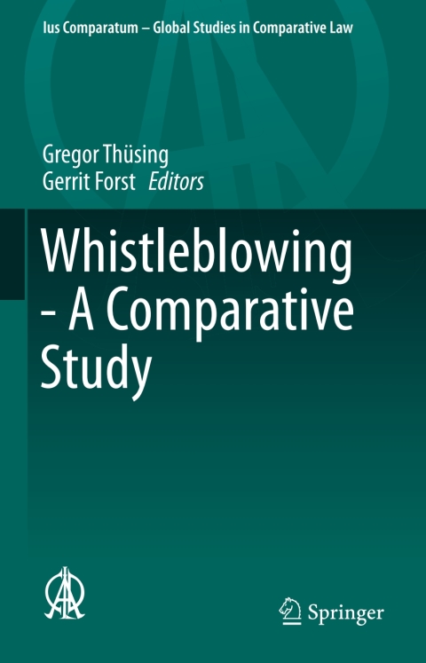 Cover image for book Whistleblowing - A Comparative Study