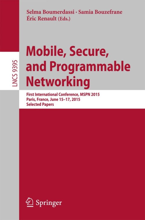 Cover image for book Mobile, Secure, and Programmable Networking
